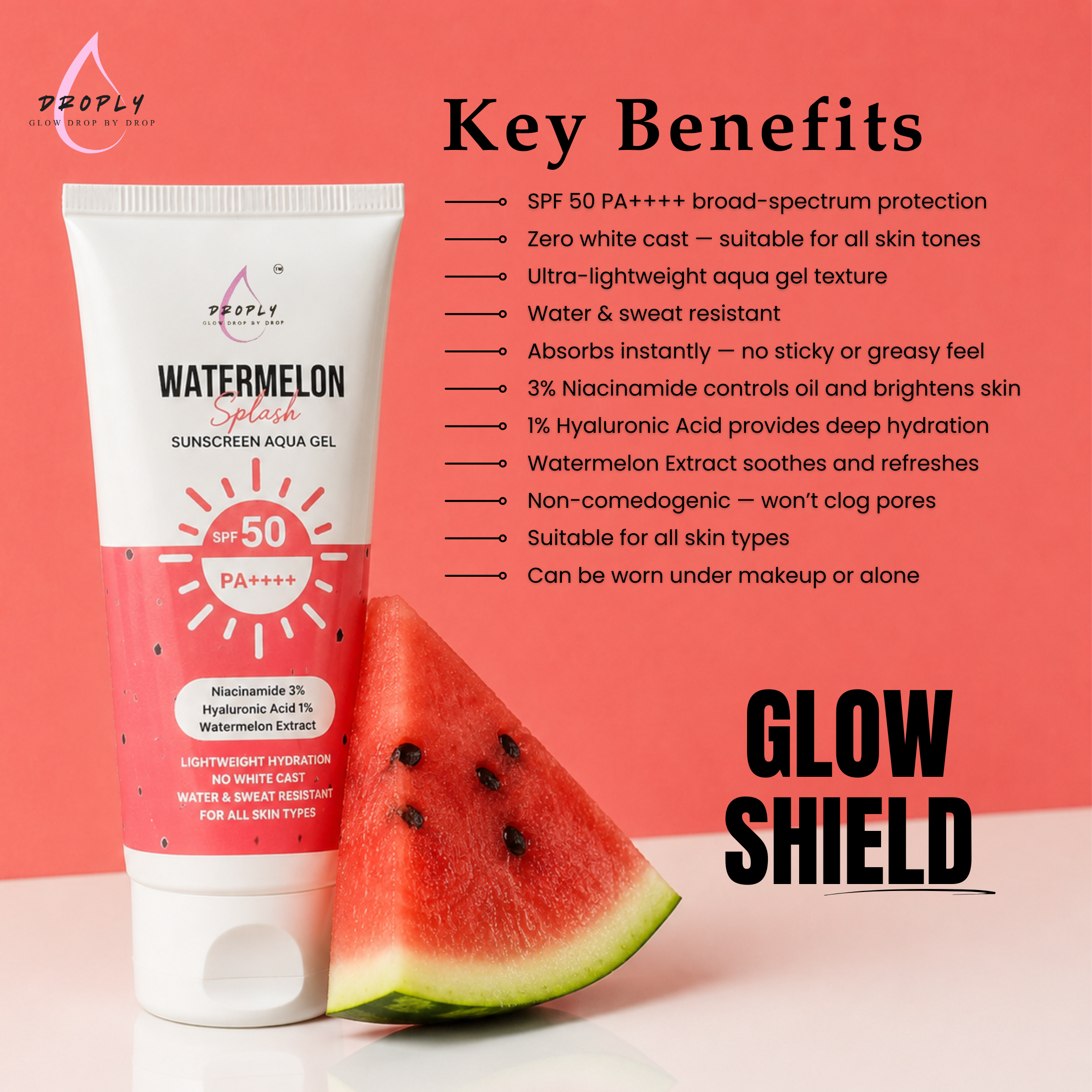 Watermelon Splash Sunscreen Aqua Gel - Image 3