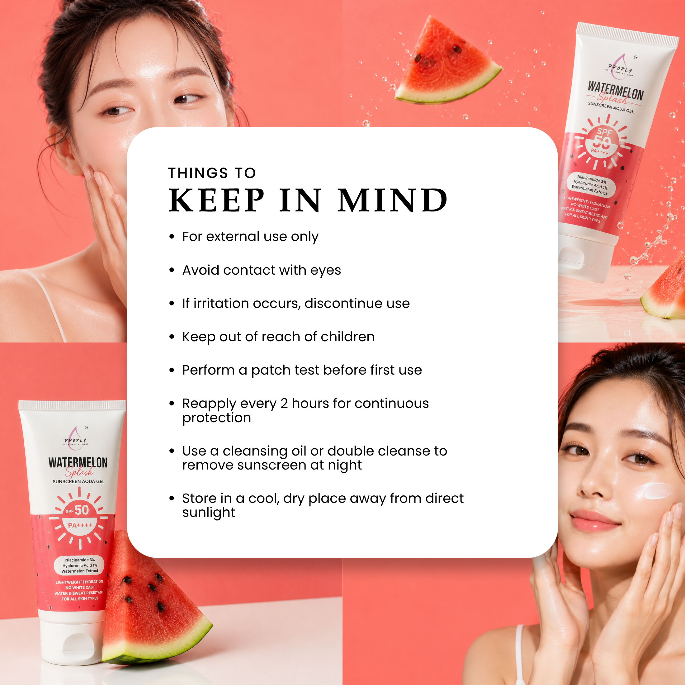 Watermelon Splash Sunscreen Aqua Gel - Image 6